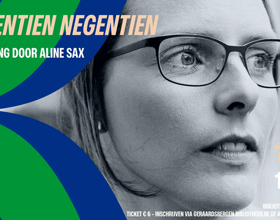 Lezing 'Negentien Negentien' door Aline Sax