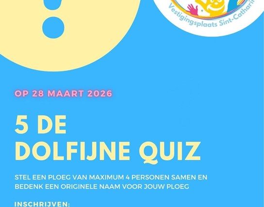 5e Dolfijne Quiz (Organisatie van het Dolfijn Oudercomité tvv De Dolfijne School Idegem)