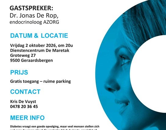 infoavond 'Jaarcontroles bij diabetes'