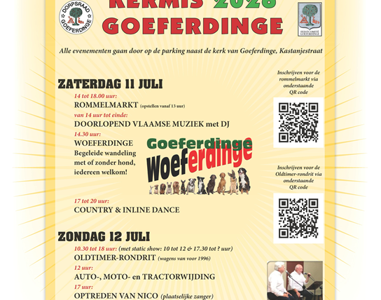 Kermis Goeferdinge met Gouden Mattentaartenworp