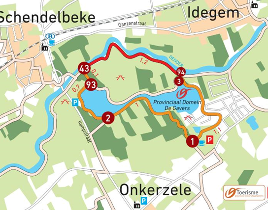 Gezinsvriendelijke wandeling rond de vijver