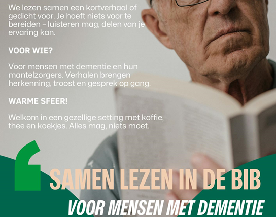 Samen Lezen in de bib voor mensen met dementie